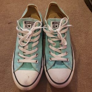 CONVERSE mint green sneakers